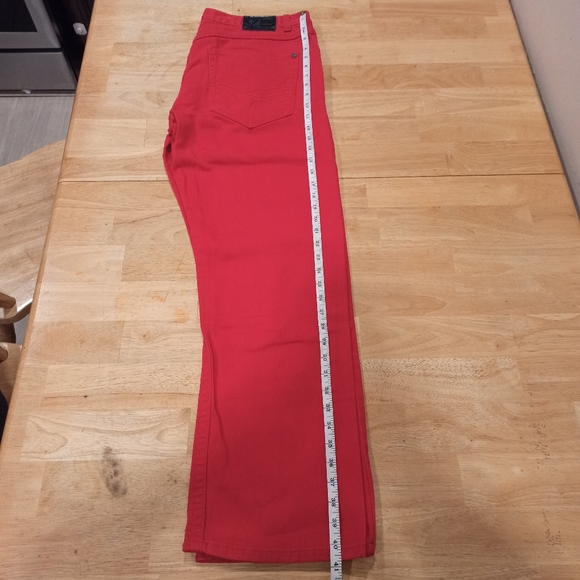 Red denim jeans for men in very good condition. Red color.34x32R - Picture 6 of 7